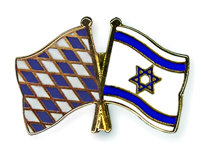 Fahnen Pins Bayern Israel