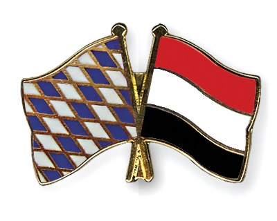 Fahnen Pins Bayern Jemen