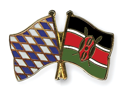 Fahnen Pins Bayern Kenia