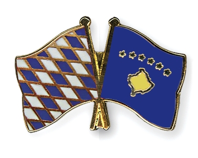 Fahnen Pins Bayern Kosovo