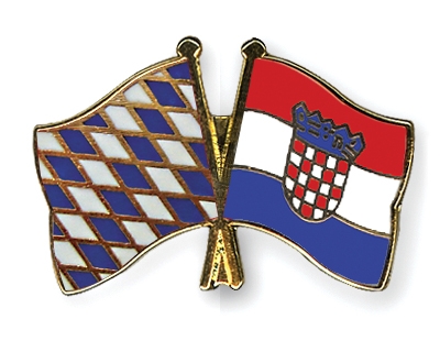 Fahnen Pins Bayern Kroatien