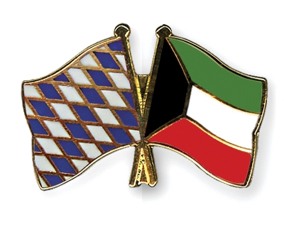 Fahnen Pins Bayern Kuwait