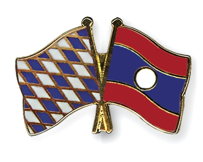 Fahnen Pins Bayern Laos