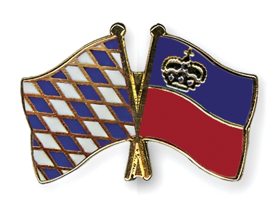 Fahnen Pins Bayern Liechtenstein