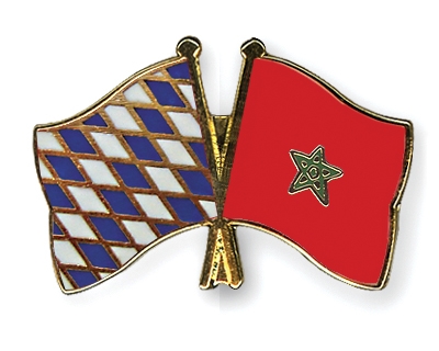 Fahnen Pins Bayern Marokko