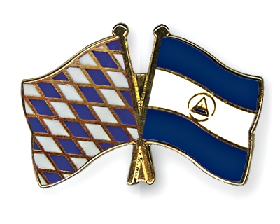 Fahnen Pins Bayern Nicaragua