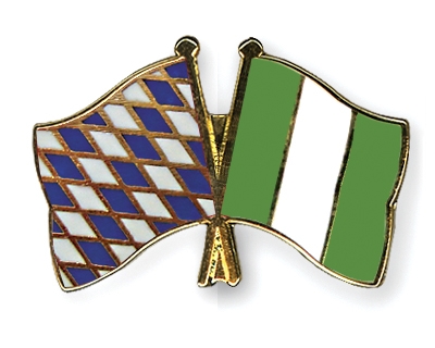 Fahnen Pins Bayern Nigeria