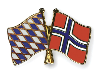 Fahnen Pins Bayern Norwegen