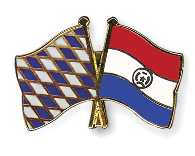 Fahnen Pins Bayern Paraguay