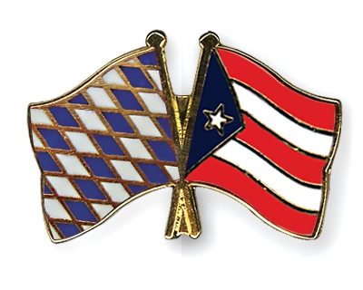 Fahnen Pins Bayern Puerto-Rico