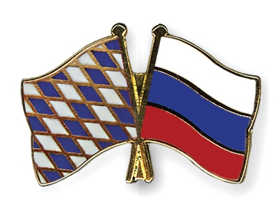 Fahnen Pins Bayern Russland