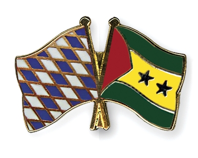 Fahnen Pins Bayern Sao-Tome-und-Principe