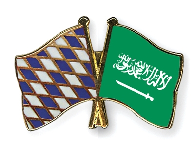 Fahnen Pins Bayern Saudi-Arabien