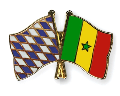 Fahnen Pins Bayern Senegal