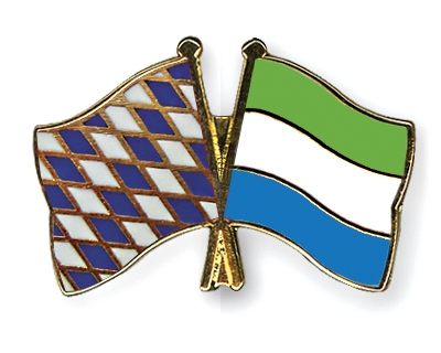 Fahnen Pins Bayern Sierra-Leone