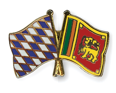 Fahnen Pins Bayern Sri-Lanka