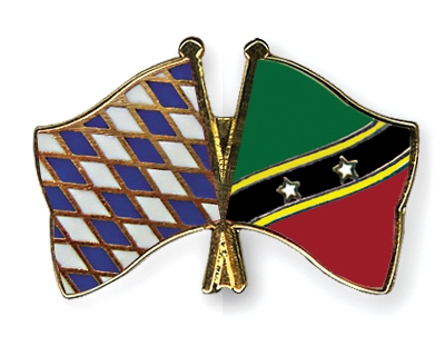 Fahnen Pins Bayern St-Kitts-und-Nevis