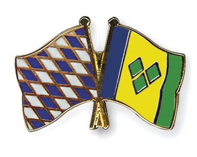 Fahnen Pins Bayern St-Vincent-und-die-Grenadinen