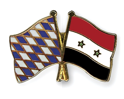 Fahnen Pins Bayern Syrien