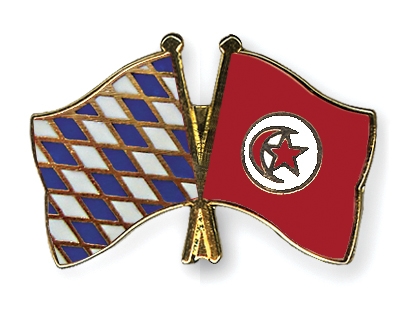 Fahnen Pins Bayern Tunesien