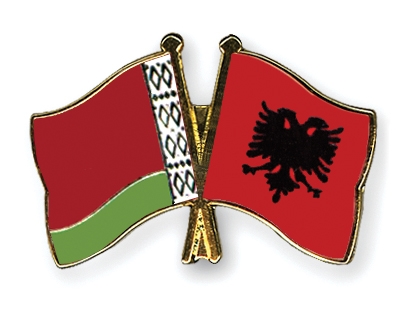 Fahnen Pins Belarus Albanien