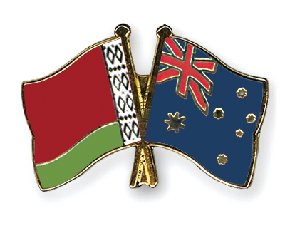 Fahnen Pins Belarus Australien