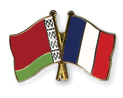 Fahnen Pins Belarus Frankreich