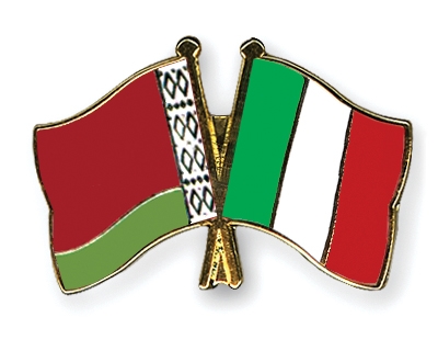 Fahnen Pins Belarus Italien