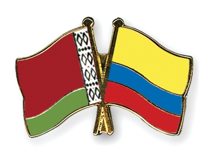 Fahnen Pins Belarus Kolumbien