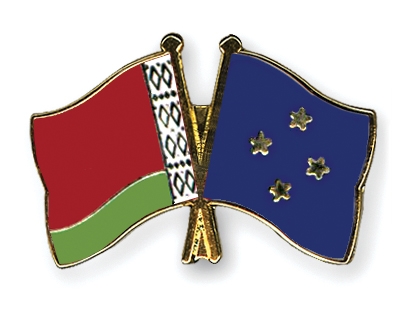 Fahnen Pins Belarus Mikronesien