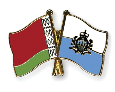 Fahnen Pins Belarus San-Marino