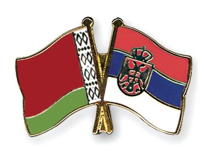 Fahnen Pins Belarus Serbien
