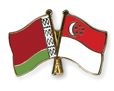 Fahnen Pins Belarus Singapur