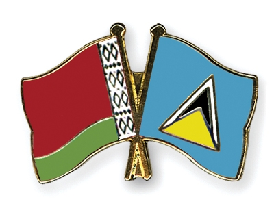 Fahnen Pins Belarus St-Lucia