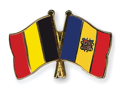 Fahnen Pins Belgien Andorra