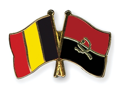 Fahnen Pins Belgien Angola