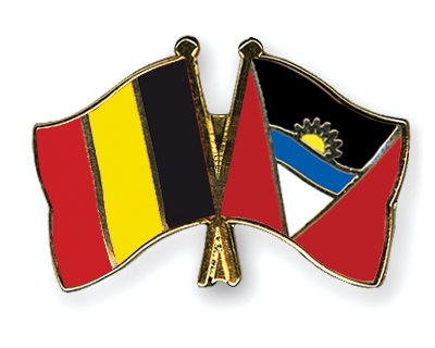 Fahnen Pins Belgien Antigua-und-Barbuda