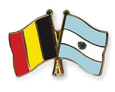 Fahnen Pins Belgien Argentinien