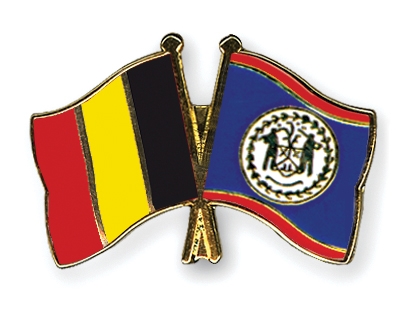 Fahnen Pins Belgien Belize