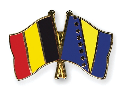 Fahnen Pins Belgien Bosnien-und-Herzegowina