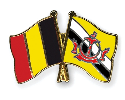 Fahnen Pins Belgien Brunei-Darussalam