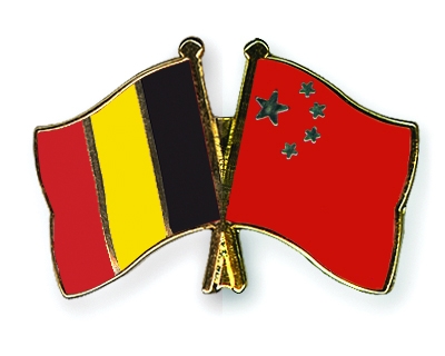 Fahnen Pins Belgien China