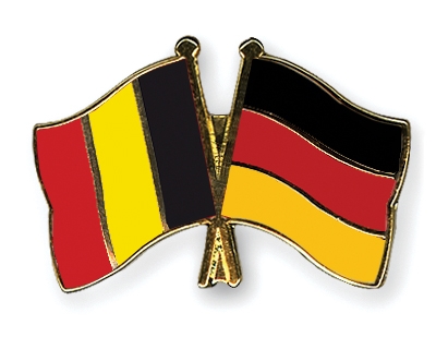 Fahnen Pins Belgien Deutschland