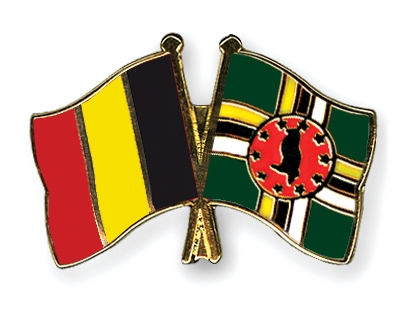 Fahnen Pins Belgien Dominica