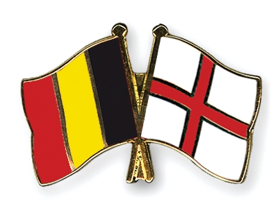 Fahnen Pins Belgien England