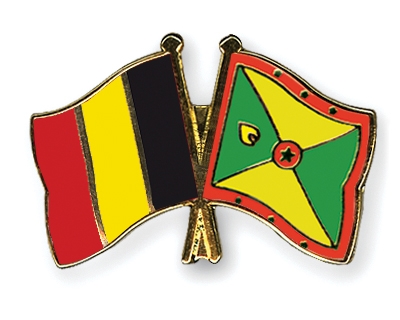 Fahnen Pins Belgien Grenada