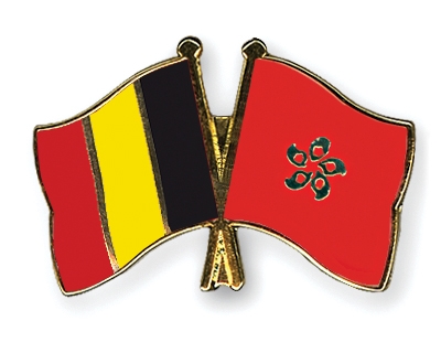 Fahnen Pins Belgien Hong-Kong