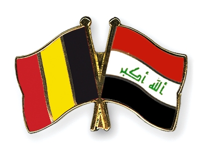 Fahnen Pins Belgien Irak
