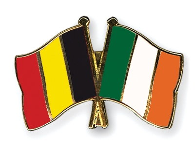 Fahnen Pins Belgien Irland