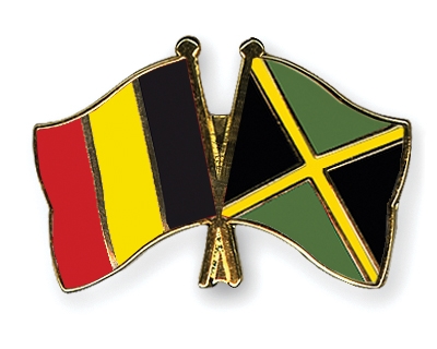 Fahnen Pins Belgien Jamaika